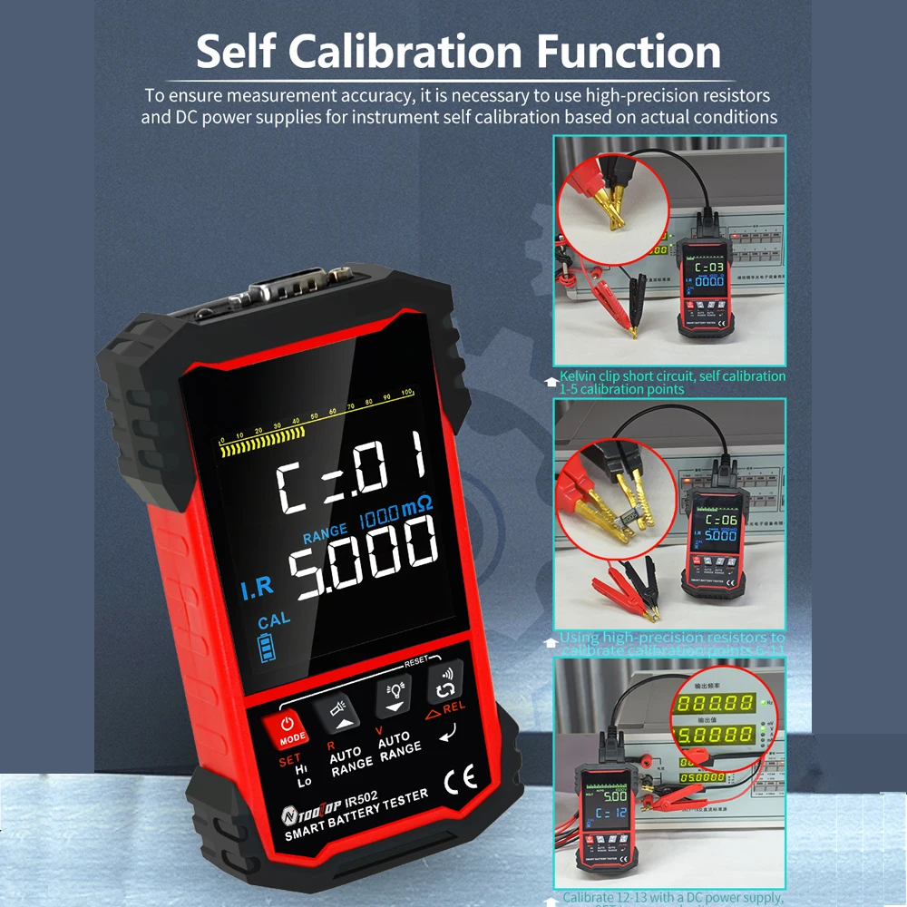 TOOLTOP ±120V Internal Resista - đánh giá và giá Battery Internal Resistance Tester Four Wire